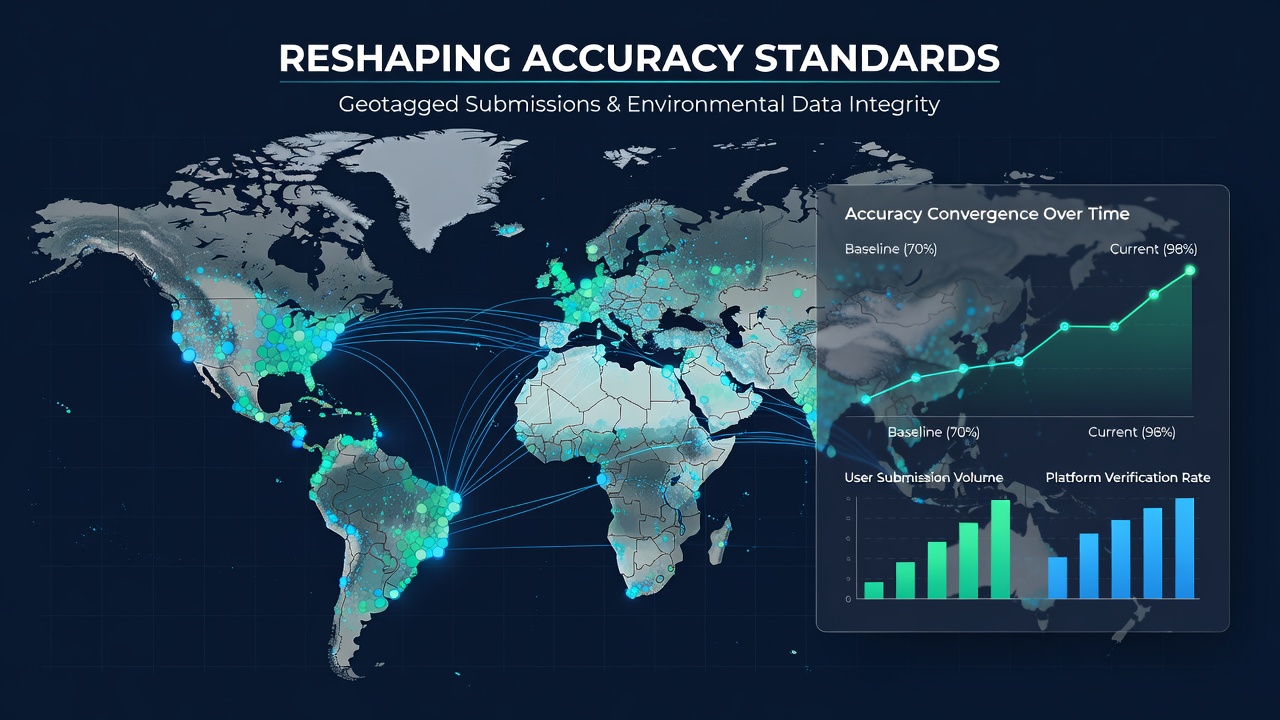 Patterns of Geotagged User Submissions Reshaping Accuracy Standards in Specialized Environmental Data Platforms